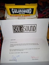 Solasound orignal colorsound for sale  Dallas