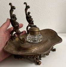 Encrier plume bronze d'occasion  Gif-sur-Yvette