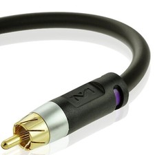 Cabo Subwoofer Mediabridge ULTRA Series Dual Blindado RCA - Preto, 15 pés comprar usado  Enviando para Brazil