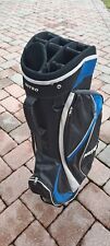 Bolsa de carrinho de golfe NITRO preta azul 11 div alça de ombro bolso mais frio todo com zíper trabalho, usado comprar usado  Enviando para Brazil