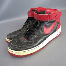 Usado, Tênis Nike Air Force 1 Médio 313643-061 Masculino Tamanho 9.5 Preto Varsity Vermelho Branco comprar usado  Enviando para Brazil
