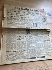 Wwii newspapers daily for sale  IPSWICH