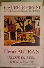 Affiche henri autran d'occasion  Marseille VII