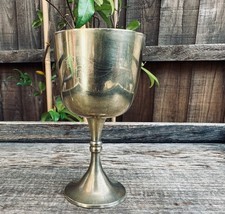 Vintage brass goblet for sale  LONDON