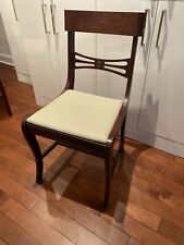 Antiga cadeira de mogno Regency original 1830 reestofada vovó antiguidades comprar usado  Enviando para Brazil