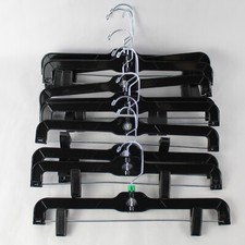 Lote de 10 cabides de clipe de saia de plástico preto tamanho padrão para armários comprar usado  Enviando para Brazil