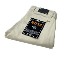 Calça chino Hugo Boss masculina slim fit em algodão stretch bege claro comprar usado  Enviando para Brazil
