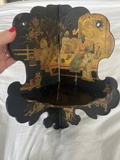 Japanned chinoiserie wooden for sale  CHIPPENHAM