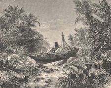 Navio carregado por tsunami Krakatoa interior para Telukbetung Lampung Sumatra 1885 comprar usado  Enviando para Brazil