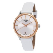 Relógio feminino Tissot Odaci-T quartzo mostrador prata T133.210.26.031.00 comprar usado  Enviando para Brazil