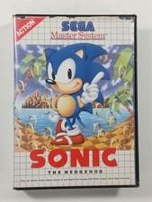 SONIC THE HEDGEHOG SEGA MASTER SYSTEM (MS) PAL-EURO (COMPLETE - SUNFADE/DAMAGE) comprar usado  Enviando para Brazil