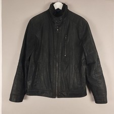 Leather jacket mens for sale  PAISLEY