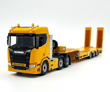 Scania R normal CR20N 6x2 semi lowloader com rampas, modelos de caminhão WSI, 1:50, usado comprar usado Scania R normal CR20N 6x2 semi lowloader com rampas, modelos de caminhão WSI, 1:50, usado comprar usado  Enviando para Brazil