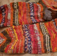 Socken handgestrickt wollsocke gebraucht kaufen  Berlin