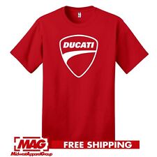Usado, Camiseta DUCATI VERMELHA Logotipo Motocicleta Corrida Esporte Rally Bicicleta MotoGp Camiseta comprar usado  Enviando para Brazil