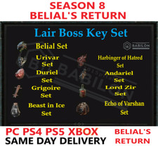 SEASON 8 DIABLO 4 ALL BOSS KEY SET/MATS ✅PC PS4 PS5 XBOX✅DIABLO IV comprar usado  Enviando para Brazil