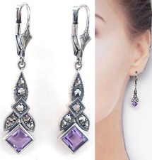 Amethyst hrringe edelsteine gebraucht kaufen  Roßdorf