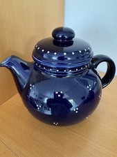 Teekanne blau keramik gebraucht kaufen  Koblenz
