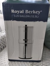 Sistema de filtro de água de bancada de aço inoxidável Royal Berkey alimentado por gravidade 3,25 galões comprar usado  Enviando para Brazil