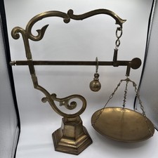 Vintage brass scale d'occasion  Expédié en Belgium