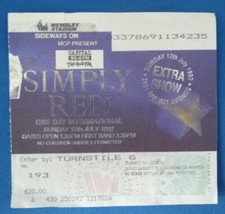 Simply red ticket for sale  BASILDON