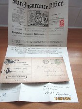 1922 sun insurance for sale  MAIDENHEAD