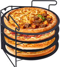 Suporte/rack dobrável para pizza 4 camadas aço inoxidável 12" forno antiaderente seguro comprar usado Suporte/rack dobrável para pizza 4 camadas aço inoxidável 12" forno antiaderente seguro comprar usado  Enviando para Brazil