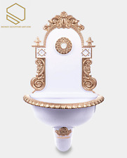 Bico de parede para fonte de jardim com torneira de latão branco e dourado comprar usado  Enviando para Brazil