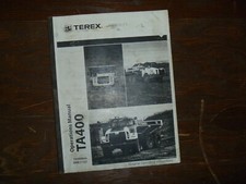Terex TA400 Caminhão basculante articulado proprietário operador manual de manutenção guia do usuário comprar usado  Enviando para Brazil