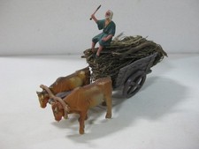 F85 VINTAGE FIGURA BELEN PLASTICO DURO CARRETA CON BUEYES-NOVOLINEA,REAMSA comprar usado  Enviando para Brazil