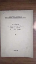 Quaderni geografia umana usato  Italia