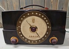 Rádio tubo baquelite vintage 1950 Zenith G725 AM/FM funciona!, usado comprar usado  Enviando para Brazil