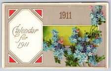 Greetings calendar 1911 for sale  Newton