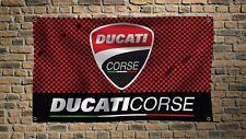 Ducati Corse 3x5 FT Flag Racing Banner for Garage Man Cave Wall Decor, używany na sprzedaż  Wysyłka do Poland