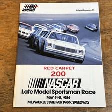 1984 Red Carpet 200 NASCAR Late Model Sportsman Race Program Milwaukee comprar usado  Enviando para Brazil