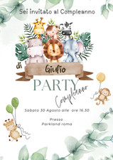 Invito digitale compleanno usato  Monreale
