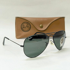 Óculos de sol aviador vintage Ray Ban Bausch & Lomb L2823 preto cromado EUA 58mm G15 comprar usado  Enviando para Brazil