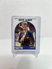1989 1990 NBA Hoops cartão de locutor Steve Albert Nets cartão promocional de basquete, usado comprar usado  Enviando para Brazil