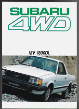 Subaru 1800 4wd for sale  UK