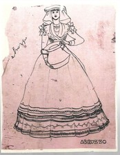 Abruzzo costume china usato  Viterbo