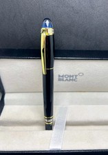 Caneta esferográfica Montblanc Starwalker rolo corpo preto + clipe dourado I tinta preta comprar usado  Enviando para Brazil