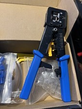 Ferramenta de crimpagem Cat6 Cat5E Cat5 Rj45 Rj12/11 conectores de passagem testador de cabo comprar usado  Enviando para Brazil