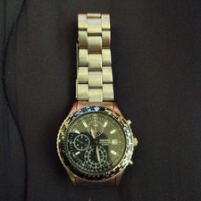 Usado, Seiko Pilot cronógrafo 40mm aço inoxidável 100M impermeável usado comprar usado  Enviando para Brazil