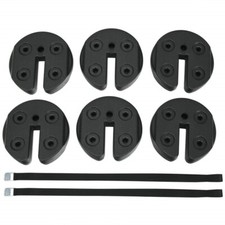 Gymax 6 peças placas de peso pátio dossel tenda gazebo guarda-chuva cheio de água comprar usado  Enviando para Brazil