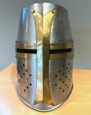 Medieval crusader helmet for sale  COBHAM