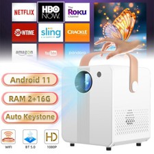 Projektor z autofokusem 4K Android 11 5G 1080P Full HD Projektor WiFi Kino domowe HDMI 16G na sprzedaż  Wysyłka do Poland