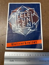 Telefunken alte reklame gebraucht kaufen  Muldestausee