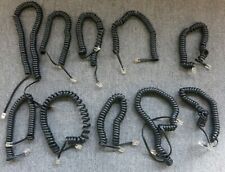 Lote de trabalho 10 x cabos de bobina preta conector RJ11 para adaptador de plugue conector RJ11, usado comprar usado  Enviando para Brazil