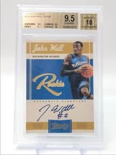 JOHN WALL 2010-11 CLASSICS ROOKIE SIGNATURE WIZARDS RC AUTOMÁTICO /199 BGS 9.5 Q4929 comprar usado  Enviando para Brazil