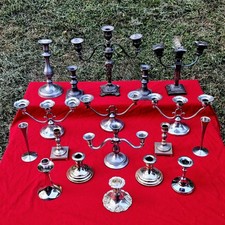 Silverplate candlestick lot for sale  Carrollton
